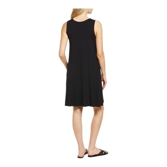 ♥️Caslon♥️Black Sleeveless swing dress Size (Small) - Picture 3 of 10